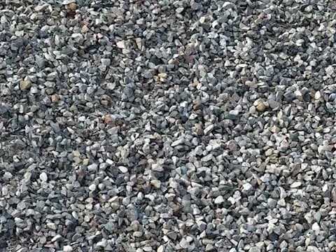 21AA natural crushed limestone pile at the Brady Sand & Gravel yard in Tecumseh, MI