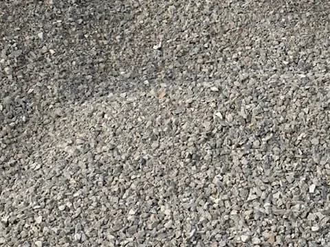 #411 (23A) limestone pile at the Brady Sand & Gravel yard in Tecumseh, MI