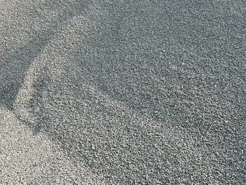 #9 limestone pile in a bunker at the Brady Sand & Gravel yard in Tecumseh, MI
