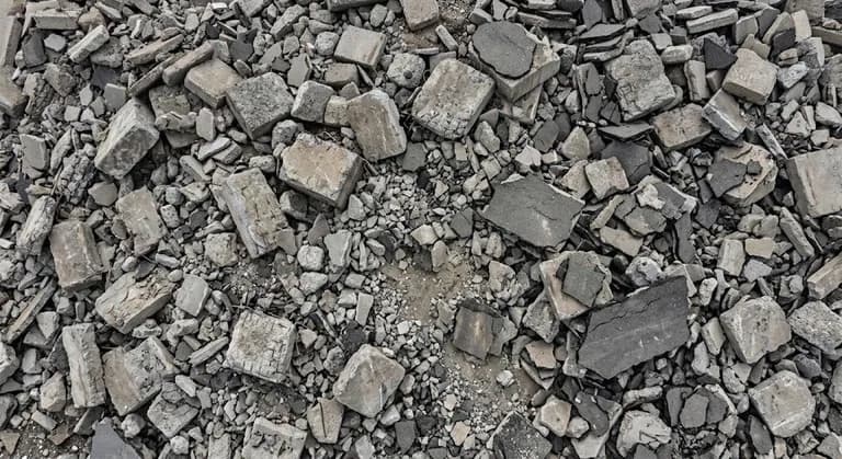 Clean concrete and asphalt rubble accepted for disposal at the Brady Sand & Gravel yard in Tecumseh, MI