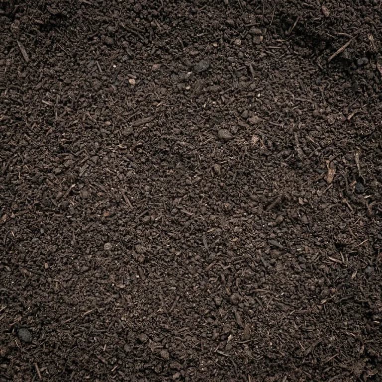 Grade 2 shredded topsoil at the Brady Sand & Gravel yard in Tecumseh, MI