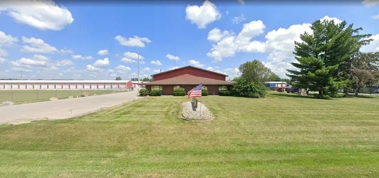 Brady Sand & Gravel office and Stor-It Mini Warehouse storage buildings at 2978 W Russell Rd, Tecumseh, Michigan