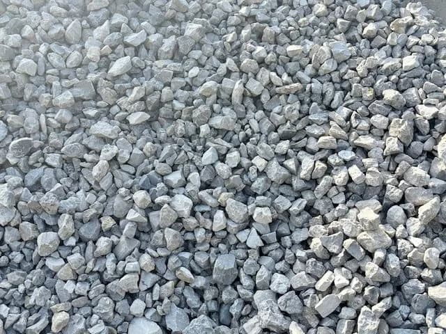 #2 limestone pile at the Brady Sand & Gravel yard in Tecumseh, MI