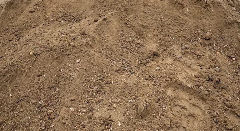 Fill sand pile at the Brady Sand & Gravel yard in Tecumseh, MI