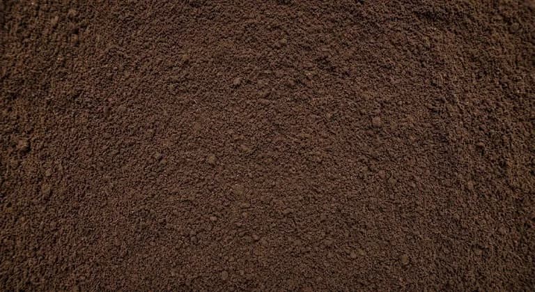 Shredded topsoil at the Brady Sand & Gravel yard in Tecumseh, MI