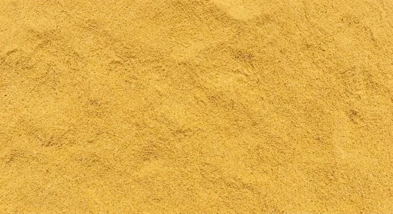 Yellow sand at the Brady Sand & Gravel yard in Tecumseh, MI